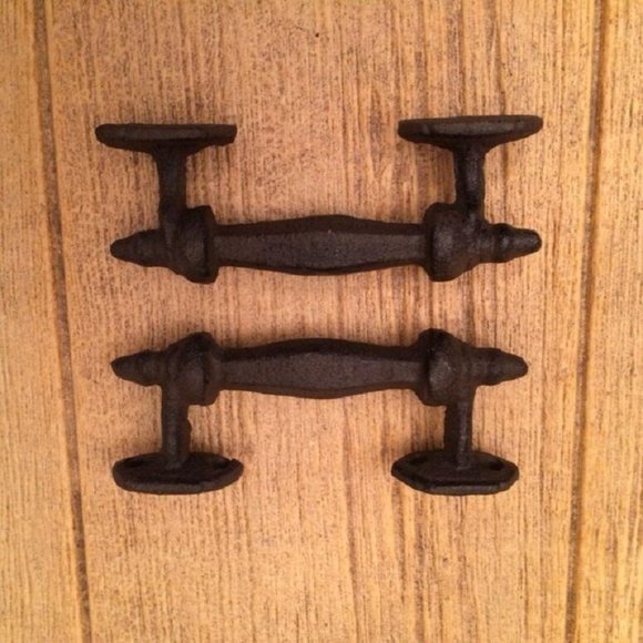 Large Cast Iron 5 3/4" Door Handle Pull 0009 - Picture 12 of 12